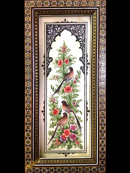 مینیاتور گل و مرغ