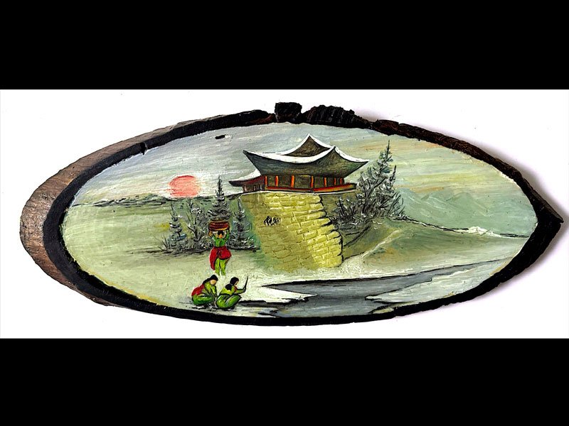 نقاشی روی چوب